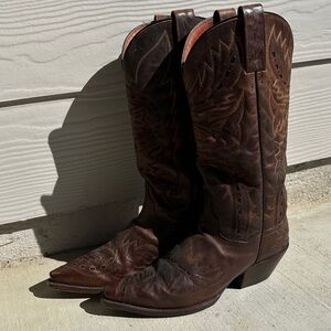 Dan Post Brown Heeled Boots